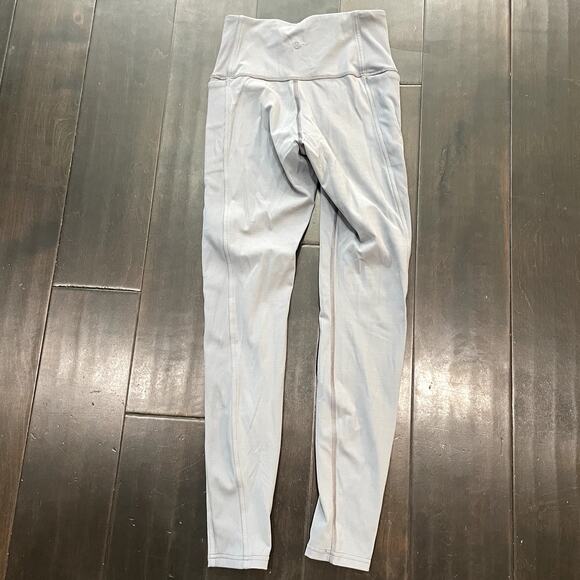 Lululemon Wunder Under High-Rise Tight *Rib 28" Steam Blue Women's Size 6 - Picture 4 of 4